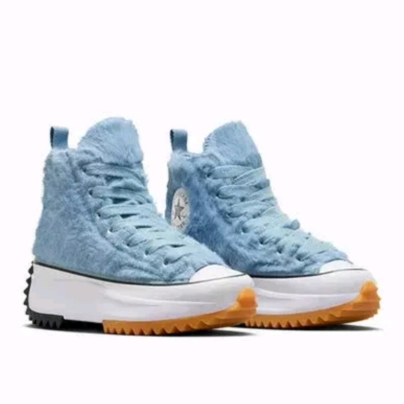 CONVERSE Exclusive Run Star Hike Platform Faux Fur High Top Sneakers - Picture 7 of 13